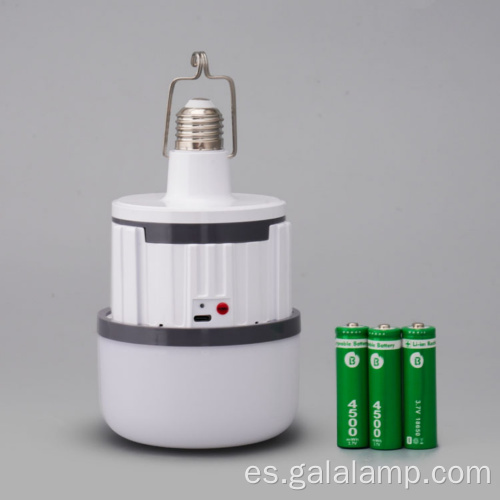 Luz de bombilla LED de emergencia recargable